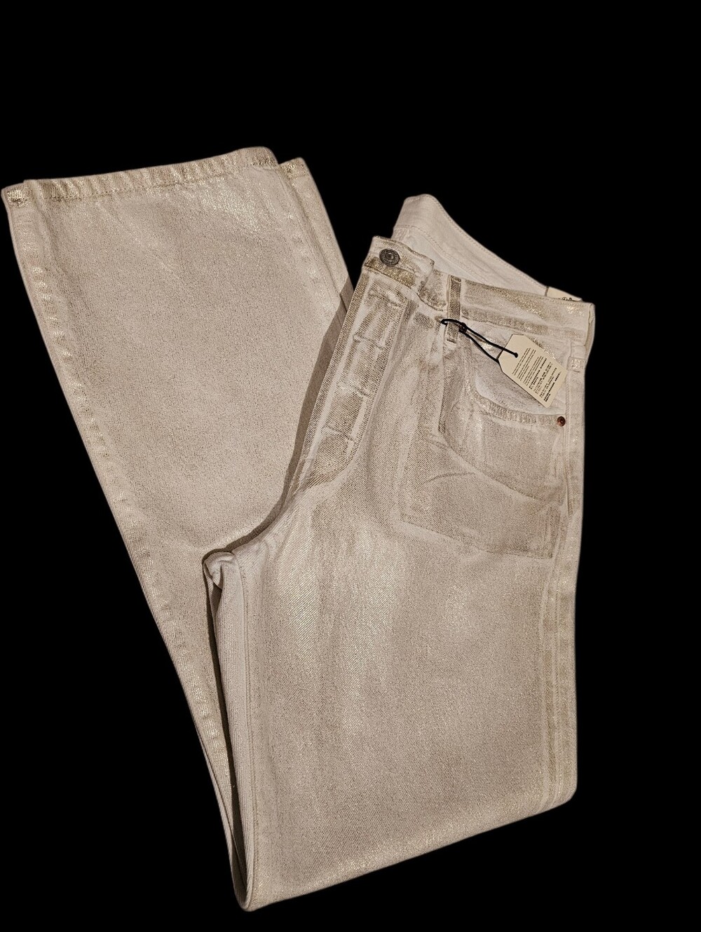 👖- Levi's Cream Shimmer Chino Jeans